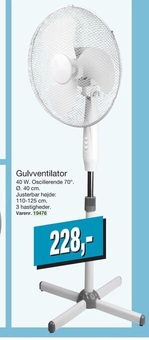 Harald Nyborg Gulvventilator tilbud