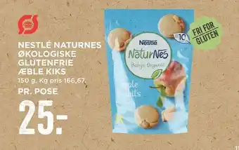 MENY Nestlé naturnes økologiske glutenfrie æble kiks tilbud