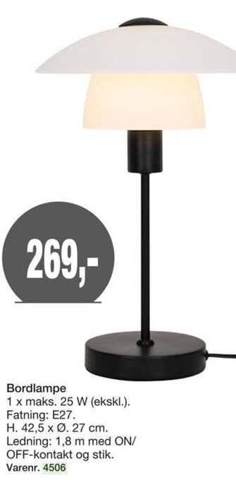 Harald Nyborg Bordlampe tilbud