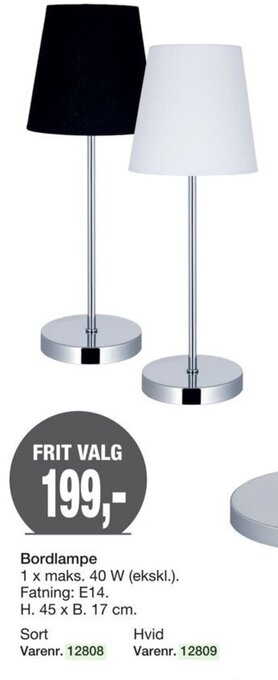 Harald Nyborg Bordlampe tilbud