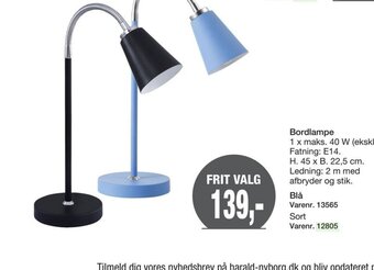 Harald Nyborg Bordlampe tilbud