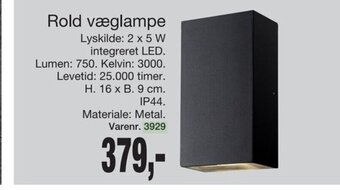 Harald Nyborg Rold Væglampe tilbud