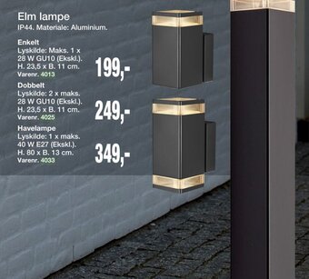 Harald Nyborg Elm Lampe tilbud