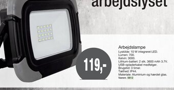 Harald Nyborg Arbejdslampe tilbud