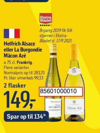 Føtex Helfrich Alsace Eller La Burgondie Mâcon Azé tilbud