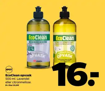 Netto Ecoclean opvaskemiddel tilbud