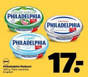 Netto Philadelphia flødeost hvidløg & urter tilbud