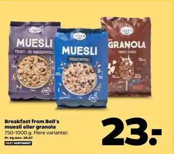 Netto Bell's müsli tilbud