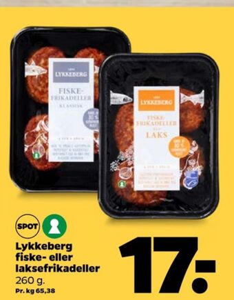 Netto Lykkeberg fiskefrikadeller tilbud