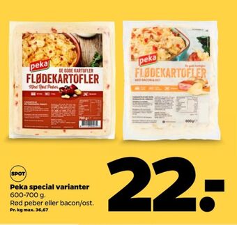 Netto Peka flødekartofler tilbud