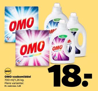 Netto Omo vaskepulver tilbud
