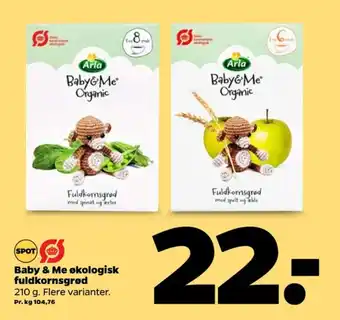 Netto Baby&me grød tilbud
