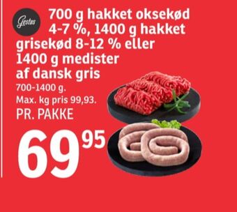SPAR Gestus hakket oksekød tilbud