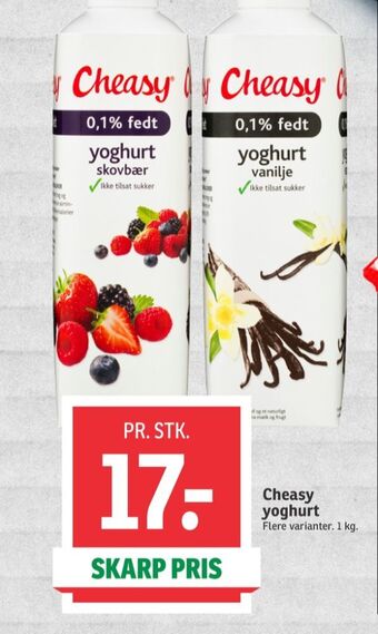 SPAR Cheasy yoghurt vanilje tilbud