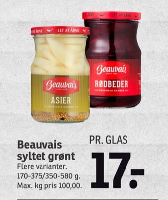 SPAR Beauvais rødbeder-syltet tilbud