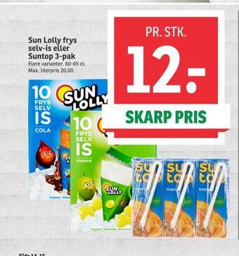 SPAR Sun lolly is frys selv tilbud