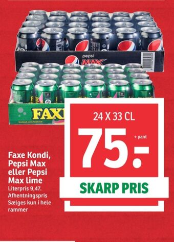 SPAR Faxe kondi sportssodavand tilbud