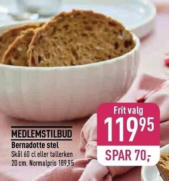 Imerco Bernadotte stel tilbud