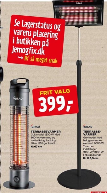 jem & fix Terrassevarmer tilbud