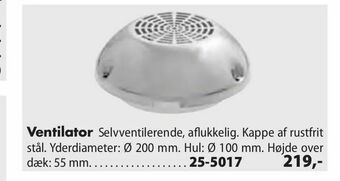 Biltema Ventilator tilbud