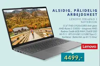 CBC Lenovo ideapad 3 notebook tilbud