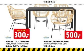 jem & fix Havebord havanna tilbud