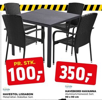 jem & fix Havebord havanna tilbud