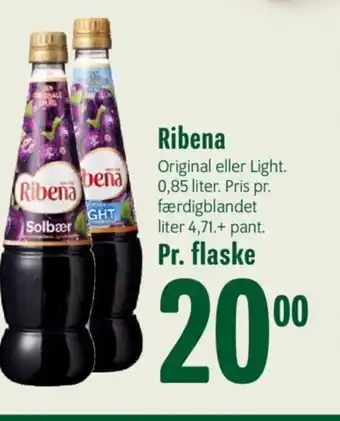 Harald Nyborg Ribena Original eller light 0.85 liter tilbud