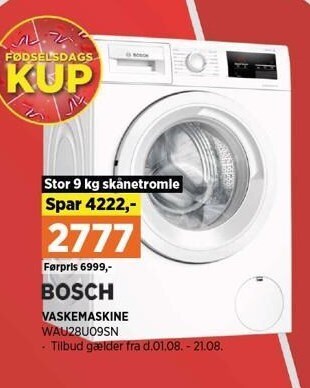 Power Bosch vaskemaskine tilbud