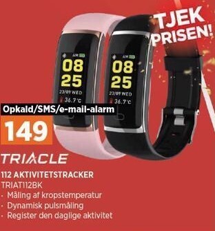 Power Triacle 112 aktivitetstracker tilbud