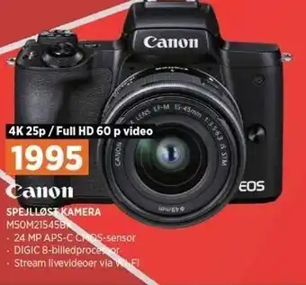 Power Canon spejlløse kamera tilbud