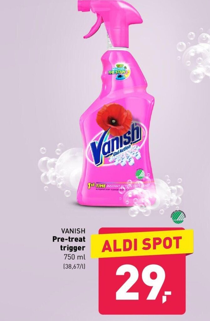 Vanish PreTreat Trigger tilbud hos ALDI