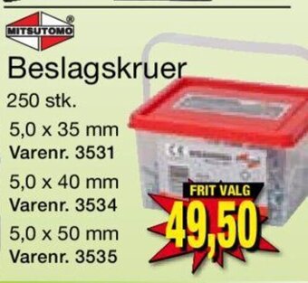 Harald Nyborg Beslagskruer tilbud