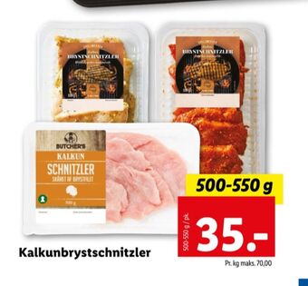 Lidl Butchers kalkunschnitzler tilbud