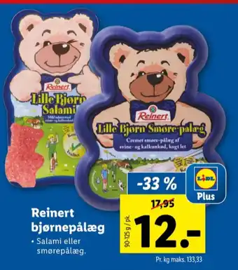 Lidl Lille bjørn salami tilbud