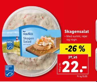 Lidl Nautica skagensalat tilbud