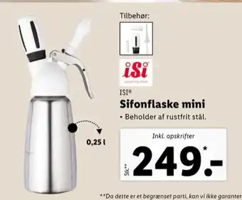 Lidl Isi sifonflaske tilbud