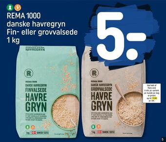 REMA 1000 Rema 1000 havregryn tilbud