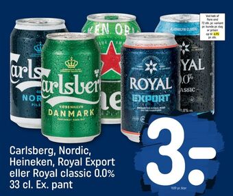 REMA 1000 0,0 classic øl tilbud