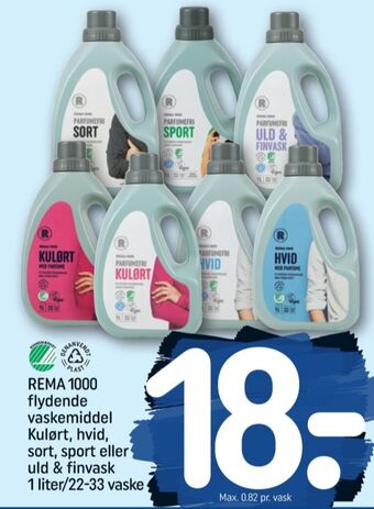 REMA 1000 Rema 1000 vaskemiddel-flydende tilbud