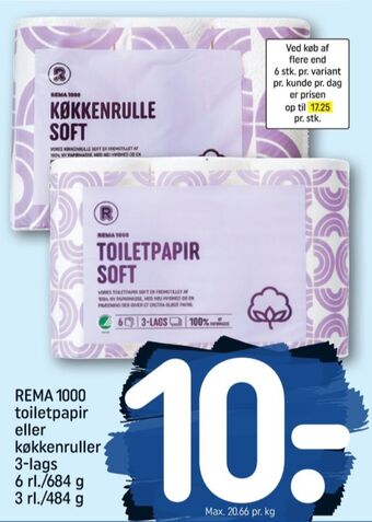 REMA 1000 Rema 1000 køkkenrulle tilbud