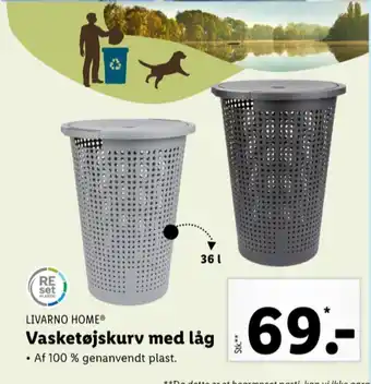 Lidl Livarno vasketøjskurv tilbud