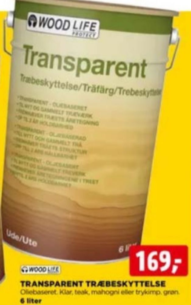 Wood life træbeskyttelse tilbud hos jem & fix