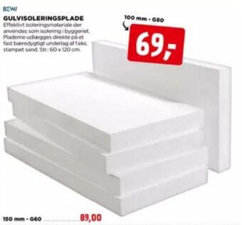 jem & fix Styrolit gulvisoleringsplade tilbud