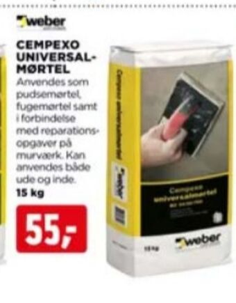jem & fix Weber mørtel tilbud