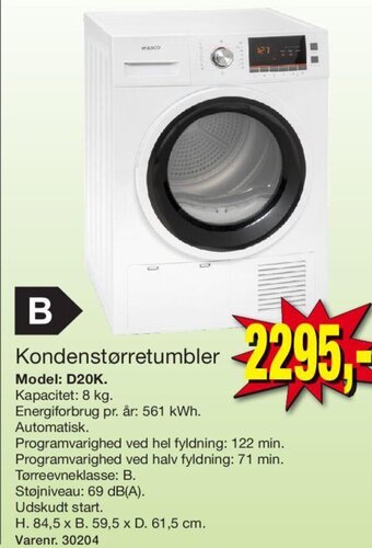 Harald Nyborg Kondenstørretumbler tilbud