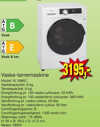 Harald Nyborg Vaske- Tørremaskine tilbud