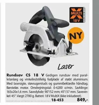 Rundsav CS 18 V
