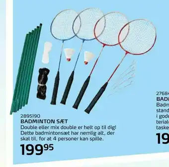 Badminton sæt