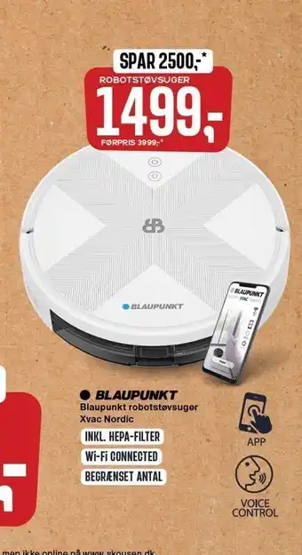 Skousen Blaupunkt robotstøvsuger xvac nordic tilbud
